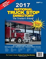 2017 Trucker Friend truck stop book