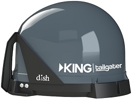 King dish network satellite antenna dome tv for truck.  Formerly vu qube