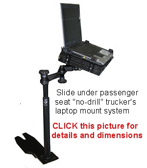The best under seat no drill laptop truck mount