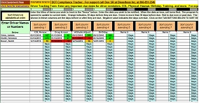 employee date tracking spreadsheet