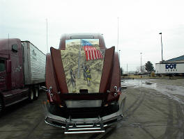 911 tribute paint truck