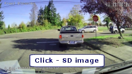 Standard definition truck camera recorder image