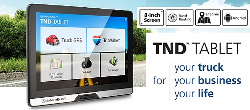 Rand McNally truck tablet plus GPS device