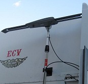 Raised TV antenna kit for truckers