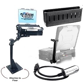 Truck laptop computer stand package #1