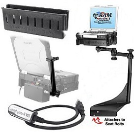 Truck laptop computer stand package #1