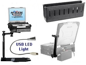 Truck under seat laptop stand package 1