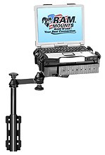 Universal laptop desk with Toshiba laptop