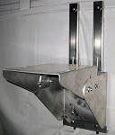 Air gap closing kit for truck satellite TV dome.  Actual kit is powdercoated black and not bare aluminum as in this demo