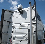 Installing trucker satellite tv system on a truck