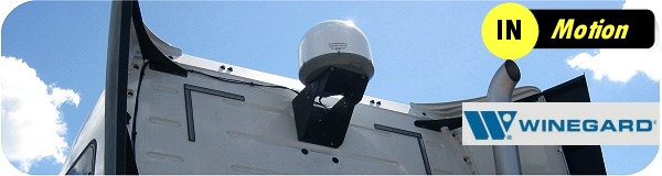 In motion satellite TV system for semi big trucks and rv Winegard D4 and T4