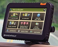 Rand McNally GPS - 7720 LM menu screen
