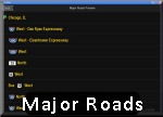 List major truck route roads only