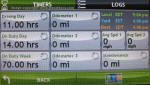 Intelliroute TND trck gps timers screen